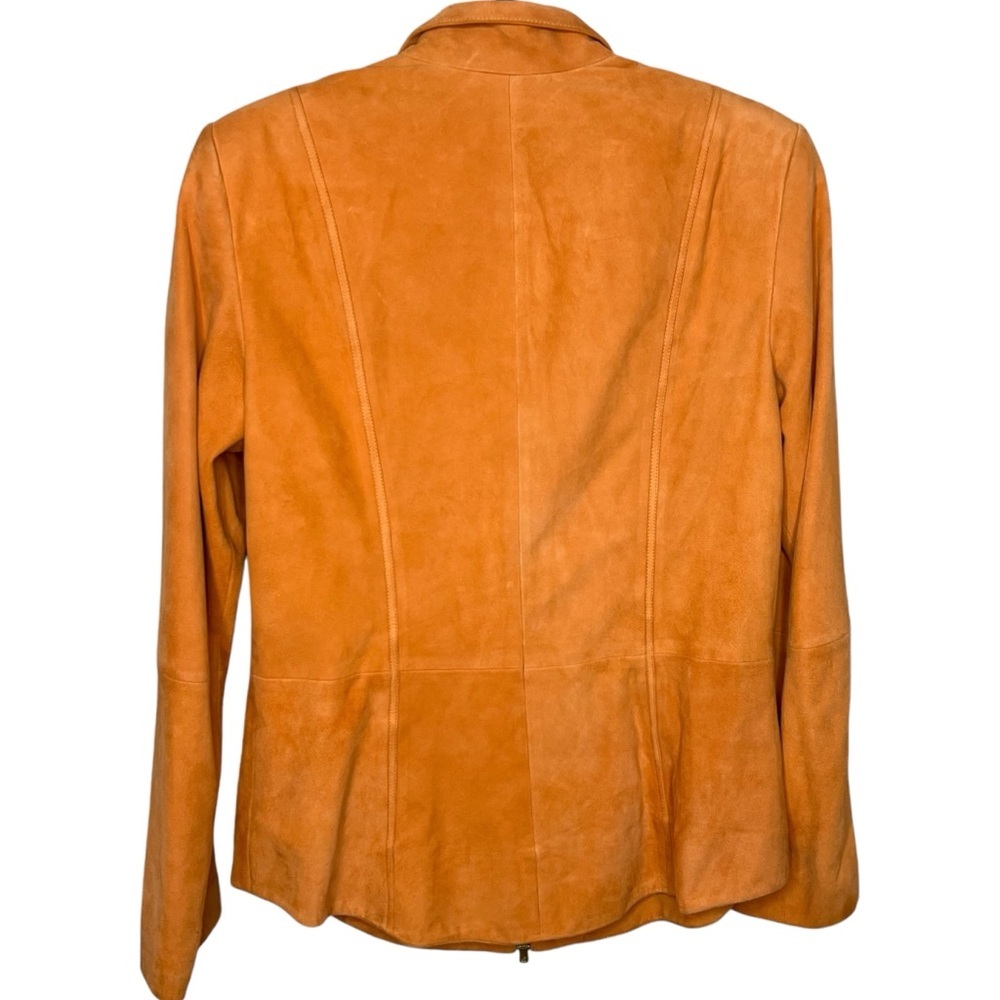 Dana Buchman 100% Suede Double Zip Women's Jacket Size 10 - Picture 3 of 8